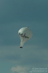 Przykad balonu z napisem reklamowym